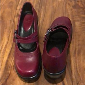 Red Dansko Mary Janes